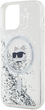 Панель Karl Lagerfeld Liquid Glitter Choupette Head Magsafe для Apple iPhone 12/12 Pro Transparent (KLHMP12MLGCHSGH) - зображення 6