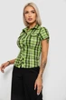 Сорочка жіноча в клітинку, колір салатовий, XL, 230R065 - зображення 3