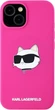 Панель Karl Lagerfeld Silicone Choupette Head MagSafe для Apple iPhone 15 Plus / 14 Plus Fuchsia (3666339257415) - зображення 3