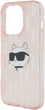 Etui Karl Lagerfeld IML Choupette Head & Monogram do Apple iPhone 15 Pro Max Pink (KLHCP15XHKLPCHP) - obraz 6