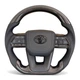 Анатомический руль для Toyota Land Cruiser 100, Prado 120. Карбон. Подушка из кожи - черный логотип. В сборе. - изображение 1