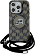 Etui Karl Lagerfeld IML Crossbody Monogram Karl & Choupette do Apple iPhone 15 Pro Max Black (KLHMP15XHCKCKLCK) - obraz 2