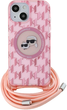 Etui Karl Lagerfeld IML Crossbody Monogram Karl & Choupette do Apple iPhone 13/14/15 Pink (KLHMP15SHCKCKLCP) - obraz 2