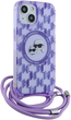 Etui Karl Lagerfeld IML Crossbody Monogram Karl & Choupette do Apple iPhone 13/14/15 Purple (KLHMP15SHCKCKLCU) - obraz 3
