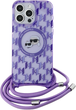 Etui Karl Lagerfeld IML Crossbody Monogram Karl & Choupette Head MagSafe do Apple iPhone 15 Pro Purple (KLHMP15LHCKCKLCU) - obraz 1