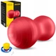 М'яч для фітнесу (арахіс) 4FIZJO Air Ball Peanut 45 x 90 см Anti-Burst Red (P-5907739318558) - зображення 1