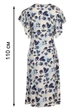 Жіноча лляна літня сукня в квіти LadyLike 48 Синій (ll2214156964422) - зображення 4