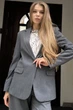 Жіночий подовжений жакет з підкладкою LadyLike 50 Сірий (ll2211320191448) - зображення 4
