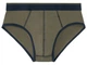 Трусы слипы однотонные для мужчины Livergy LYCRA® 369921 S хаки - изображение 1