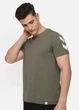 Футболка с логотипом для мужчины Hummel 212570 XS хаки - изображение 1
