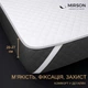 Наматрасник MirSon №5001 Exclusive Line Classic обычный с резинкой по углам 200x220 см (2200005333228) - изображение 3