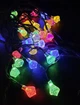 Гірлянда-нитка 5 м., 40 LED діодів, провід гнучкий прозорий, свічення Різнокольорове від 220В (на ялинку, штору, вікно, стіну) - зображення 5