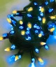 Гирлянда новогодняя конус Ukraine 10 м 200 LED, свечение желто-голубое (черный провод) 1220-26, 8 режимов, от 220 В (на елку, штору, окно, стену) - изображение 4