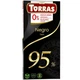 Шоколад Torras Чорний 95% какао, 0% Цукру, без Глютену Кето дієтичний 75 г - изображение 1