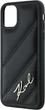Панель Karl Lagerfeld Diagonal Quilted Script для Apple iPhone 11/Xr Black (KLHCN61PQDSMGK) - зображення 6