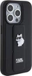 Панель Karl Lagerfeld Gripstand Saffiano Choupette Pin для Apple iPhone 14 Pro Max Black (KLHCP14XGSACHPK) - зображення 4