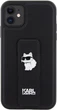 Панель Karl Lagerfeld Gripstand Saffiano Choupette Pin для Apple iPhone 15 Plus/14 Plus Black (KLHCP15MGSACHPK) - зображення 3