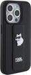 Панель Karl Lagerfeld Gripstand Saffiano Choupette Pin для Apple iPhone 15 Pro Max Black (KLHCP15XGSACHPK) - зображення 5
