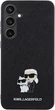 Etui Karl Lagerfeld Saffiano Karl&Choupette Metal Pin do Samsung Galaxy S24 Plus Black (KLHCS24MPSAKCMPK) - obraz 3