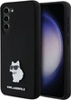 Панель Karl Lagerfeld Silicone Choupette Metal Pin для Samsung Galaxy S23 Plus Black (KLHCS23MSMHCNPK) - зображення 1