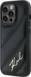 Etui Karl Lagerfeld Diagonal Quilted Script do Apple iPhone 13 Pro Max Black (KLHCP13XPQDSMGK) - obraz 2