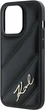 Панель Karl Lagerfeld Diagonal Quilted Script для Apple iPhone 14 Pro Max Black (KLHCP14XPQDSMGK) - зображення 6