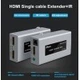 Комплект Extender удлинитель hdmi сигнала с IR до 60м по UTP/FTP кабелю Dtech HDMI DT-7053 - изображение 5