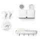 Набір аксесуарів для ванної кімнати MBM MY HOME MVM-MH-11 WHITE/GRAY білий/сірий - зображення 1