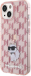Etui Karl Lagerfeld Monogram Choupette do Apple iPhone 15 / 14 / 13 Pink (KLHCP15SHNCMKLP) - obraz 2
