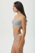 Блакитний мереживний комплект з чашкою - blossom Perfect Female Бежево-блакитний S/85A (1813LS-37BR-blu) - зображення 3
