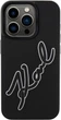 Etui plecki Karl Lagerfeld 3D Rubber Signature do Apple iPhone 15 Pro Black (3666339257569) - obraz 3