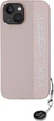 Etui plecki Karl Lagerfeld Saffiano Rhinestones & Charm do Apple iPhone 15 / 14 / 13 Pink (3666339258108) - obraz 3