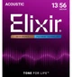 Струны для акустической гитары Elixir 11100 Polyweb 80/20 Bronze Medium 13/56 - изображение 1