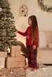 Піжама дитяча тепла "Winter Holiday" від COSY 128-134 см, червоний KMW22 - зображення 4