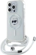 Панель Karl Lagerfeld IML Choupette Head & Cord Magsafe для Apple iPhone 14 Pro Max Transparent (KLHMP14XHCCHNT) - зображення 1