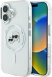 Панель Karl Lagerfeld IML Metal Karl&Choupette Head MagSafe для iPhone 16 Plus White (KLHMP16LHLSKCH) - зображення 1