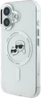 Панель Karl Lagerfeld IML Metal Karl&Choupette Head MagSafe для iPhone 16 Plus White (KLHMP16LHLSKCH) - зображення 2