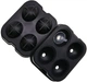 Форма для льда силиконовая Ice Шар 4 ячейки 12х12х4,5 см Черный (C051354) - изображение 2