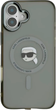 Etui Karl Lagerfeld IML Metal Karl Head MagSafe do Apple iPhone 16 Black (KLHMP16SHLSKIK) - obraz 3