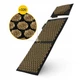 Коврик акупунктурный с подушкой 4FIZJO Eco Mat XL Аппликатор Кузнецова Black/Gold (P-5907739313591) - изображение 7