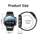 Годинник розумний наручний UWatch Smart Mevaden Ultra Rubber 2 ремінець Чорний (2710059533) - зображення 3