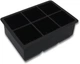 Форма для льда силиконовая Ice Кубики 6 ячеек 16.7x11.5x5 см Черный (С051350) - изображение 1