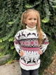 Свитер детский Ornament теплый с высоким горлом 13-14 лет 158-164 рост белый (26591) - изображение 3