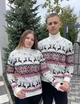 Свитер Ornament новогодний унисекс шерстяной L белый (26584) - изображение 1