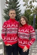 Свитер Ornament новогодний унисекс шерстяной XL красный (26584) - изображение 1