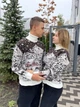 Свитер Snowy forest новогодний унисекс шерстяной M белый (26590) - изображение 1