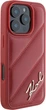 Etui Plecki Karl Lagerfeld Quilted Signature do Apple iPhone 16 Pro Red (KLHCP16LPQDSMGR) - obraz 3