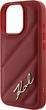 Etui Plecki Karl Lagerfeld Quilted Signature do Apple iPhone 16 Pro Red (KLHCP16LPQDSMGR) - obraz 5