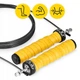 Скакалка скоростная для кроссфита 4FIZJO Speed Rope PRO+ Yellow (P-5907739311030) - изображение 2