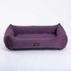 Лежак для собак и котов Happy Peppy Sofa Рогожка 70х50 см Фиолетовый - изображение 1